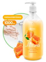 ГРАСС Крем-мыло Milana Молоко и мед с дозатором 1л. /6  126101