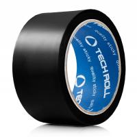 СКОТЧ 50*66 ЦВЕТНОЙ (40 мкм) TECH ROLL ЧЕРНЫЙ  6/36