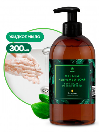 ГРАСС мыло Milana парфюм. Green Deep 300мл. /6  125502