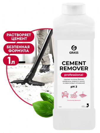 ГРАСС Моющее ср-во после ремонта "Cement Remover" 1л/12 125441