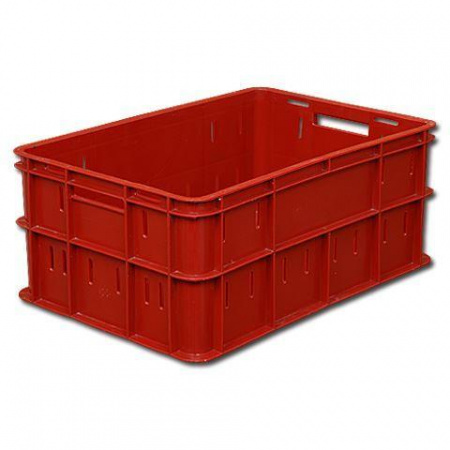 ЯЩИК 600*400*258 (202) перфорир., сплошное дно, цветной