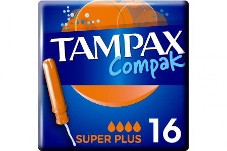 ТАМПОНЫ "TAMPAX" Compak Super Plus 16шт